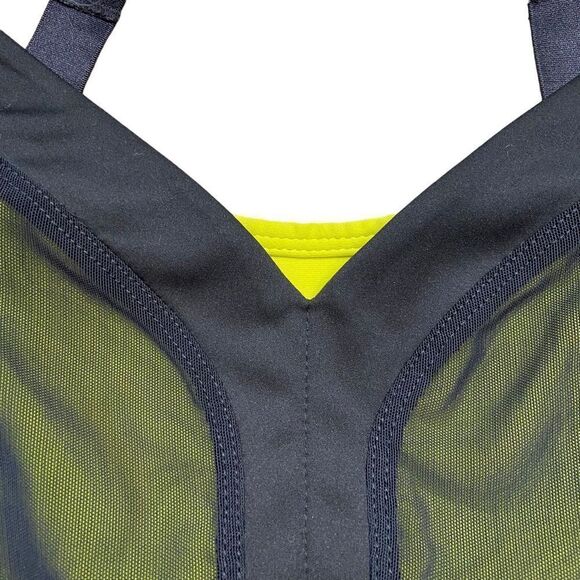 Fabletics Joliet High Impact Sports Bra Black and Yellow Size XL - Picture 3 of 14